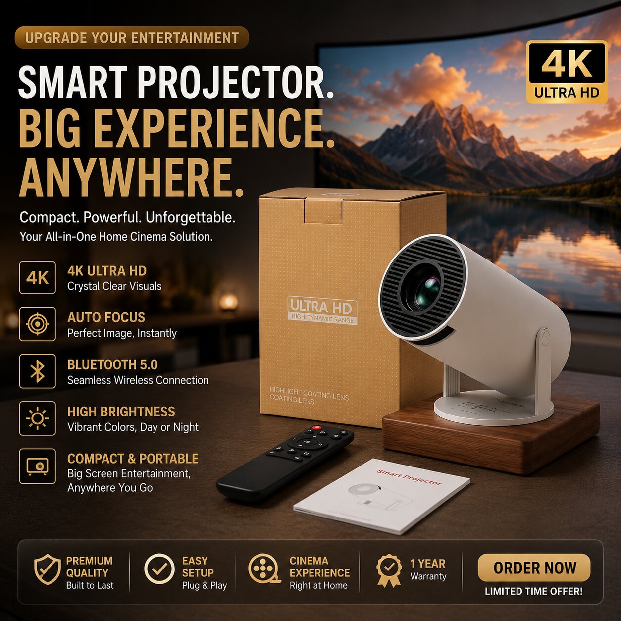 Smart Projector Brown Box