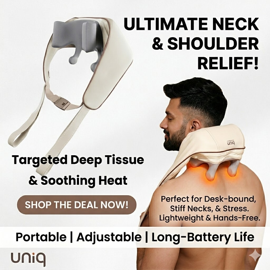 Neck & shoulder massager with belt